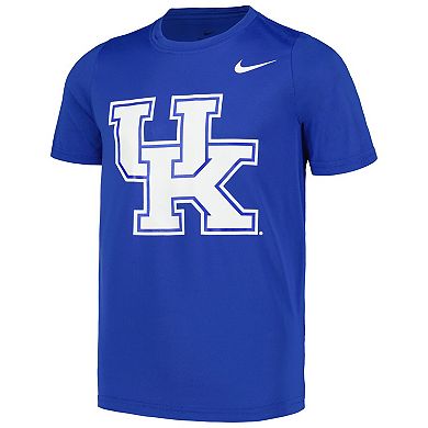 Youth Nike Kentucky Wildcats Royal Logo Legend Performance T-Shirt