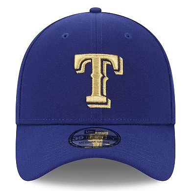 Men's New Era Royal Texas Rangers 2024 Gold Collection 39THIRTY Flex Hat