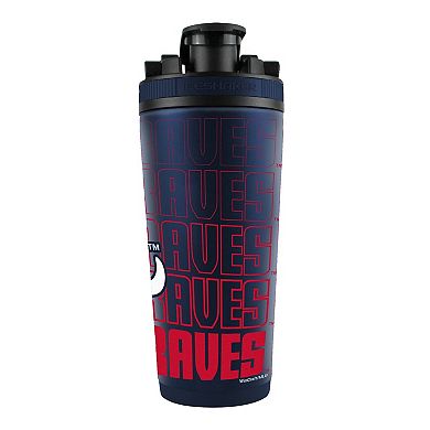 Atlanta Braves 26oz. 4D Stainless Steel Shaker Bottle