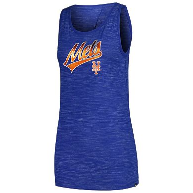 Women's New Era Royal New York Mets Space-Dye Active Tank Top