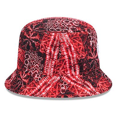 Men's New Era Red Kansas City Chiefs Shibori Bucket Hat