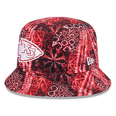 Men's New Era Red Kansas City Chiefs Shibori Bucket Hat