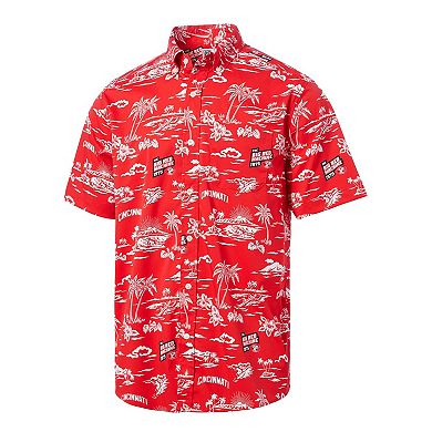 Men's Reyn Spooner Red Cincinnati Reds Cooperstown Collection Kekai Button-Down Shirt