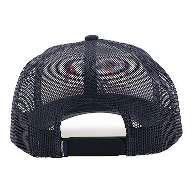 Men's HOOey White/Navy Dallas Cowboys NFL Fiesta Adjustable Trucker Hat