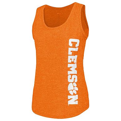 Women's Columbia Orange Clemson Tigers Cades Cape Omni-Wick Tri-Blend Tank Top