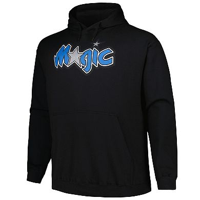 Men's Mitchell & Ness Black Orlando Magic Hardwood Classics Big & Tall Pullover Hoodie