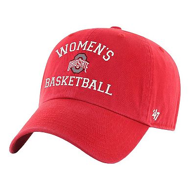 Unisex '47 Scarlet Ohio State Buckeyes Women's Basketball Archway Clean 