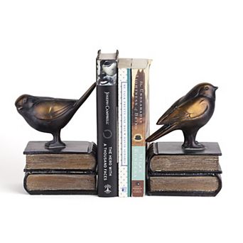 Birds On Books Bookend Set