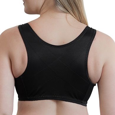 Front Closure Back Support Wireless Bandeau Bra