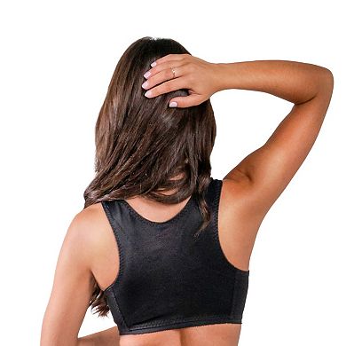 Front Closure Back Support Wireless Bandeau Bra