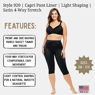 Rago Women's Light Shaping Capri Pant