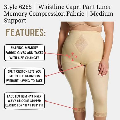 Waistline Capri Pant Liner