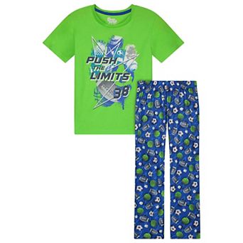 Sleep On It Boys 2 pc Short-Sleeve Jersey Pajama Top and Pajama Pants Set