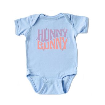 Hunny Bunny Wavy Stars Baby Bodysuit