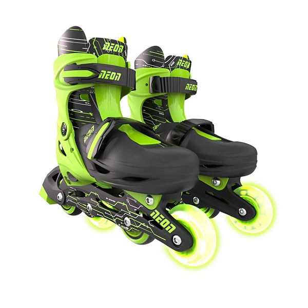 Yvolution Neon Inline Kids Skates Lightup Wheels