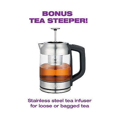 Salton Temperature Control Kettle & Tea Steeper 1.7l