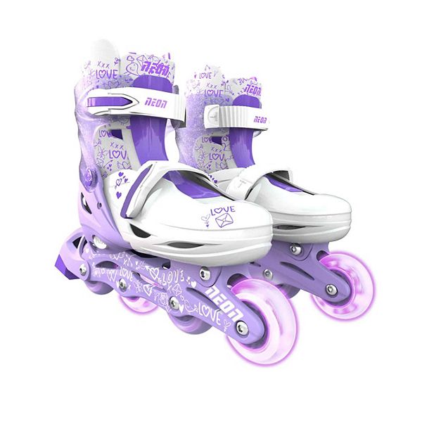 Yvolution Neon Inline Kids Skates Lightup Wheels