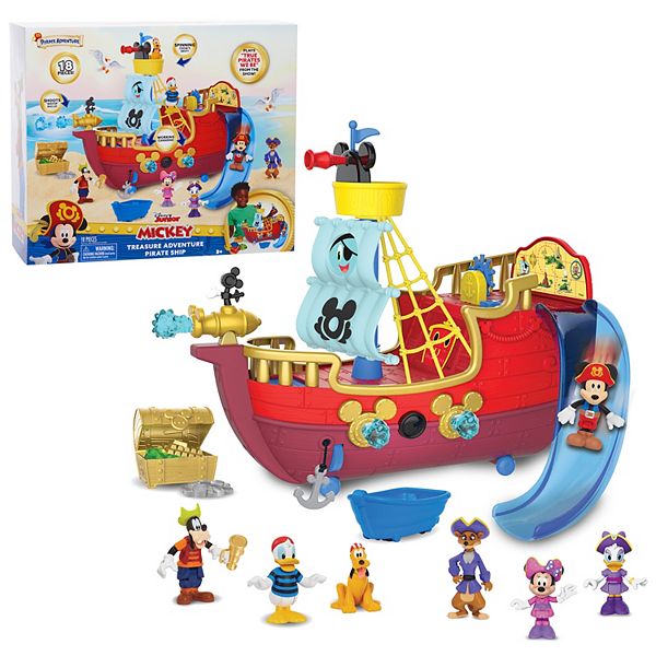 Disney Junior Mickey Mouse Funhouse Treasure Adventure Pirate Ship - Multi