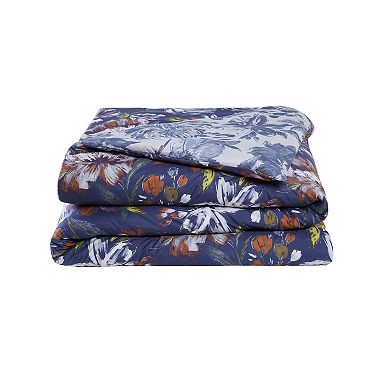 VCNY Home Danny 5-Piece Blue Floral Reversible Quilt Set