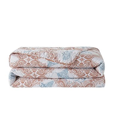 VCNY Home Coastal 3-Piece Printed Sealife Quilt Set