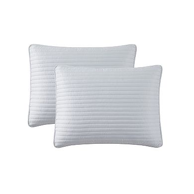 VCNY Home Serenity 3-Piece Textured Stripe Quilt Set