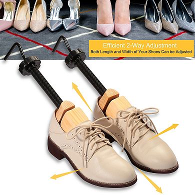 Shoe Stretcher Adjustable 2-way Shoe Widener Expander For Length And Width Set Of 2