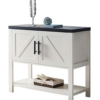 Modern 2 Drawer Wooden Storage Console Table