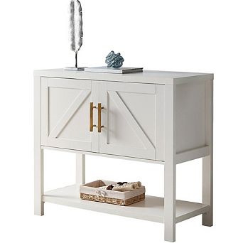 Modern 2 Drawer Wooden Storage Console Table