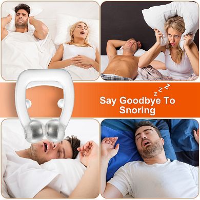 Magnetic Nose Clip Anti Snoring Device - White - Snore Stopper, Comfortable And Reusable
