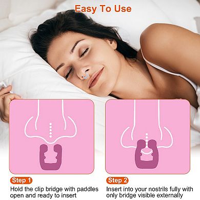 Magnetic Nose Clip Anti Snoring Device - White - Snore Stopper, Comfortable And Reusable