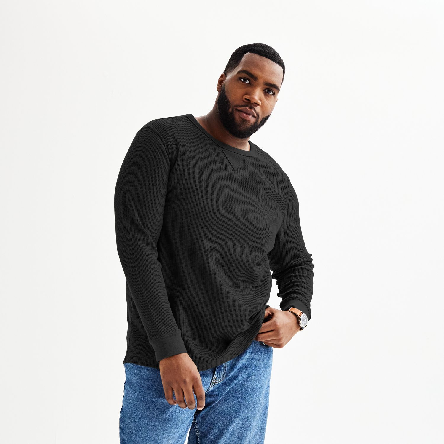 Big & Tall Sonoma Goods For Life® The Essential Waffle Thermal Tee