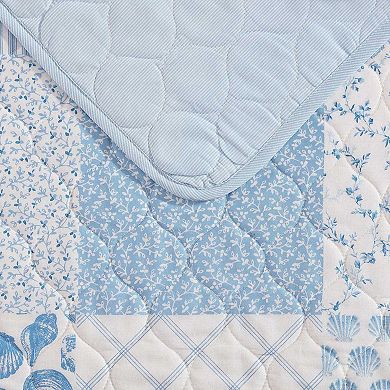 Laura Ashley Colleens Coastal Quilt Set