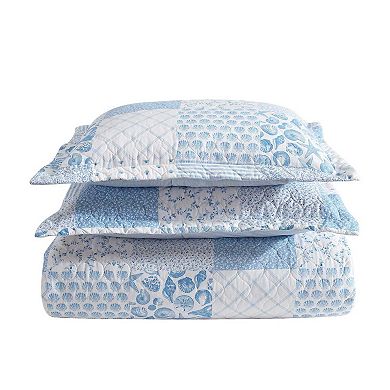 Laura Ashley Colleens Coastal Quilt Set