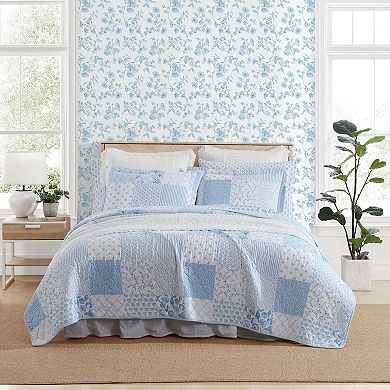 Laura Ashley Colleens Coastal Quilt Set