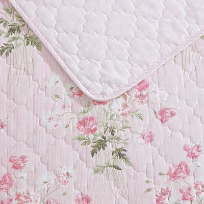 Laura Ashley Veronica Bouquet Quilt Set with Shams