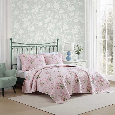 Laura Ashley Veronica Bouquet Quilt Set with Shams