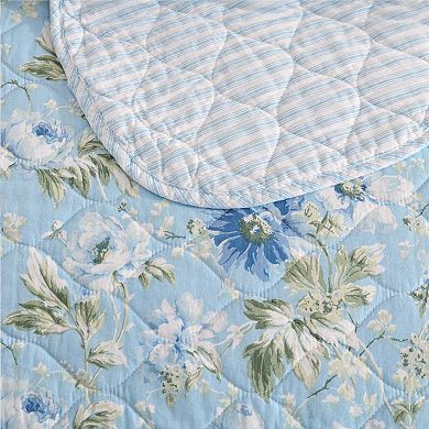 Laura Ashley Peony Garden Quilt Set