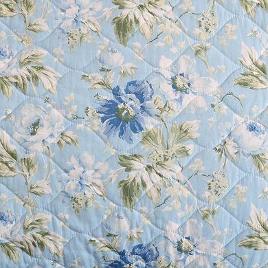 Laura Ashley Peony Garden Quilt Set