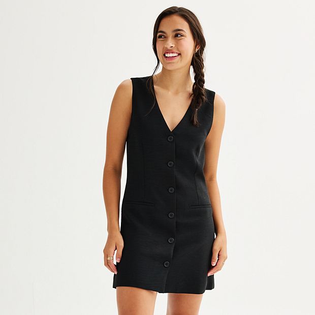 Juniors' Fair Haven Sleeveless Blazer Dress