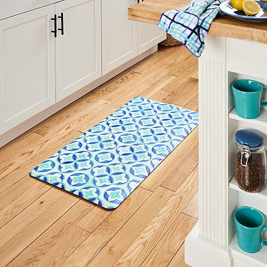 Fiesta Mali Tiles Geo Trellis Anti-Fatigue Comfort Kitchen Mat