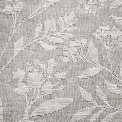 Croscill 1-Panel Winslow Floral Light Filtering Window Curtain