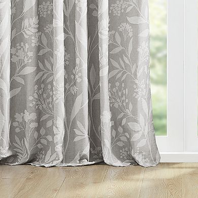 Croscill 1-Panel Winslow Floral Light Filtering Window Curtain