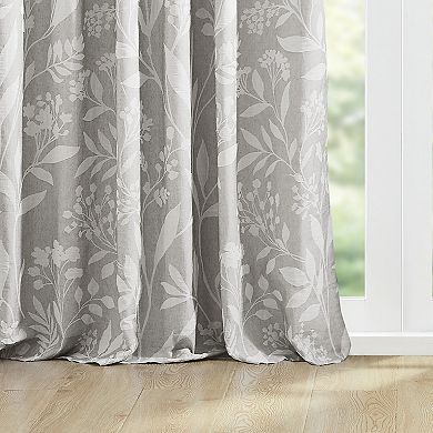 Croscill Home 1-Panel Winslow Floral Light Filtering Window Curtain