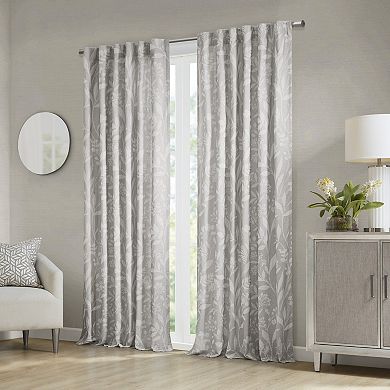 Croscill 1-Panel Winslow Floral Light Filtering Window Curtain