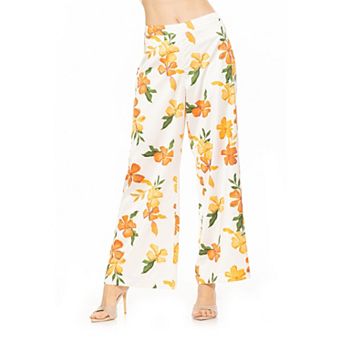 Women's ALEXIA ADMOR Cerise Silky Wide Leg Pants