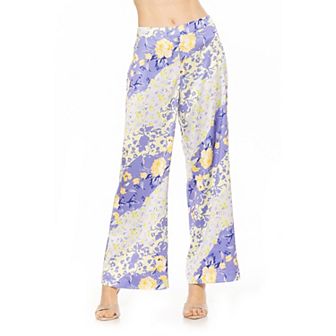 Women's ALEXIA ADMOR Cerise Silky Wide Leg Pants