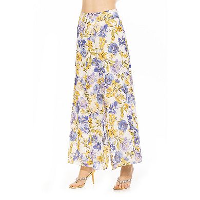 Women's ALEXIA ADMOR Imogen Wide Leg Chiffon Pants
