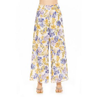 Women's ALEXIA ADMOR Imogen Wide Leg Chiffon Pants