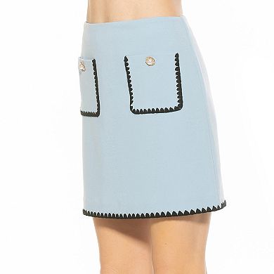 Women's ALEXIA ADMOR Sunday Embroidered Edge Mini Skirt