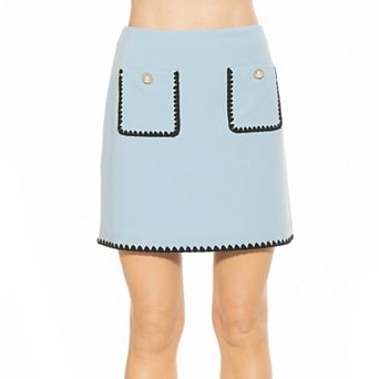 Women's ALEXIA ADMOR Sunday Embroidered Edge Mini Skirt
